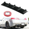 Shark Fin 5 Wing Lip Diffuser 23"x 6" Rear Bumper Chassis Black ABS Univer FT