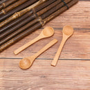 1X Wooden Round Bamboo Spoon Soup Tea Coffee Salt Spoon Kitchen Tools Cutler Kw