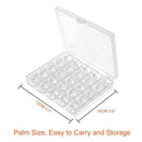 50 Pcs Sewing Machine Bobbins with Case for Brother Singer Janome Kenmore