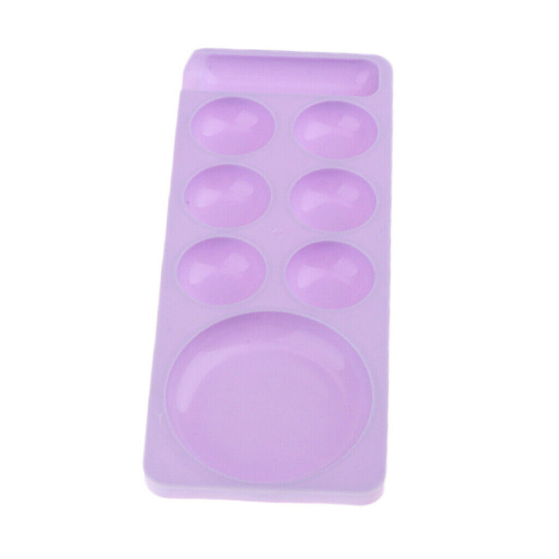 Plastic Nail Art Makeup Mixing Tray Palette Eyeshadow Pigment Ink Blending