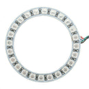 4PCS RGB LED 5050 Angel Eyes Light Car Headlight Ring Lamps Kit Remote 60MM  Kw