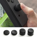 Joystick Cap Cover For Nintendo Switch Joy-Con Black Silicone Thumb Stick Grip