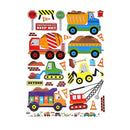 Digger building construction truck car stickers wall decals kids bedroom di
