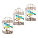 3x Iron Craft Birdcage Decor Wall Hanging Birdhouse Garden Fence Ornaments