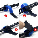 10x Reusable Fishing Rod Tie Holder Strap Fastener Ties Fishing Tools Supply YK