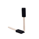 10pcs 1'' Foam Sponge Brushes Wooden Handle Painting Drawing Craft Draw MO