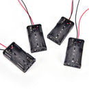 2pcs Black 2 x 18650 3.7V Battery Holder Case Box w Wire Leads ME