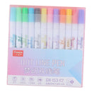 2 Sets 2.0mm Metallic Markers Glitter Writing Doodle Dazzle Pens 8/12 Colors