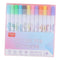 2 Sets 2.0mm Metallic Markers Glitter Writing Doodle Dazzle Pens 8/12 Colors