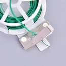 20M Gardening Plant Support Twist Tie Green Wire Roll and Cutter Garden tieB Hn