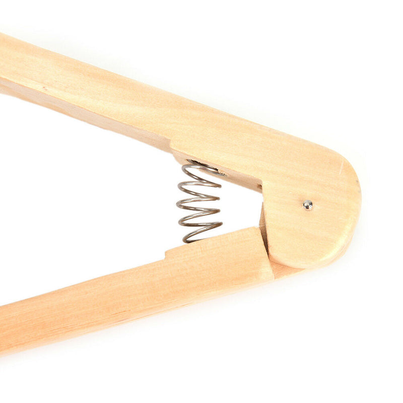 Wood Salon Style Hairdressing Bristle Hair Straightening Brush V Shape Comb 3c