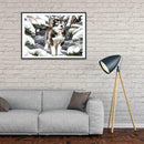 5D DIY Full Drill Diamond Painting Wolf Embroidery Mosaic Craft Kit Decor