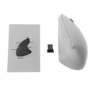 6D 2.4G Wireless Vertical Ergonomic Optical 1600 DPI Mouse 5 Buttons White