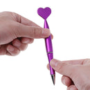 1PC 0.5mm Colorful Cute Heart Ballpoint Pens School Office Supplies Black I_