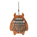 Kalimba 8 Key Mini Portable Thumb Piano Finger Mbire Kids Gift Pendant Keyring