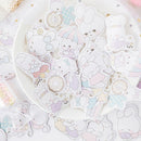 45pcs Adorable rabbits DIY Diary Stickers Paper Labels Gift Packaging De ME