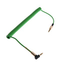 3.5mm Auxiliary Audio Male to Male Cable 90 Degree Right Angle Line Green