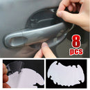 8 pcs Car Door Handle Paint Scratch Protector Film Stickers Transparent Clear