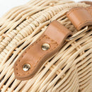 Women Straw Bag Bohemian Bali Rattan Beach Handbag Small Circle Lady Vintag