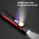 Magnetic LED COB Inspection Lamp Camping Work-Light Rechargeable Cordless Torch