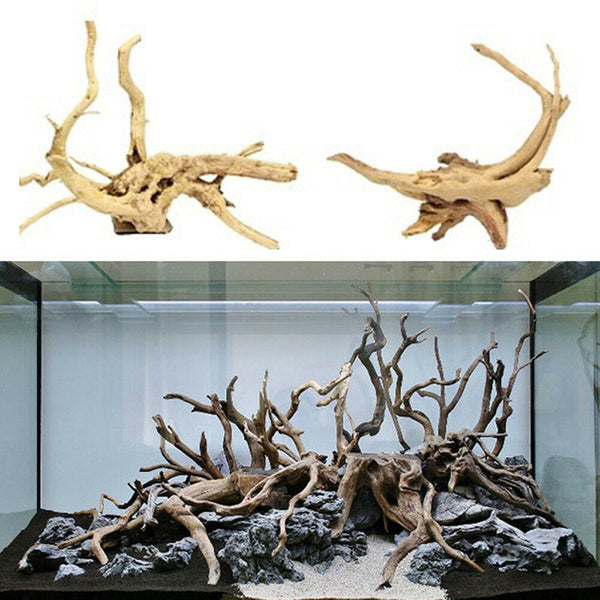 Landscape Wood Decor Driftwood Tree Aquarium Fish Tank Plant Stump Random Style