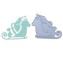 Santa Claus Horse DIY Metal Stencil Scrapbook Embroidery Craft Cutting Die