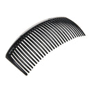 2 Pcs Black Plastic Comb Hair Clip Clamp for Ladies B4W2
