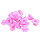20PCS of pink magic hair reel no clip no hot silicone hair curlers E3M9