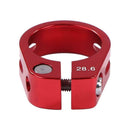 1pc MTB Cycling Seat Tube Clip Bike Release Seatpost Clamp (28.6mm Red)