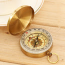 Brass Pocket Watch Style Outdoor Camping Hiking Compass Navigation Keychain MO