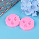 Three Holes Strawberry Silicone Mold Cake Decorating  Tools Chocolate Mould ME