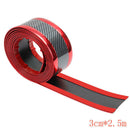 2.5M Red PVC Car Front Rear Bumper Edge Guard Strip Auto Exterior Accessories