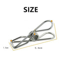20pcs 5.6cm Stainless Steel Clips Clothes Pins Pegs Holders Clothes Clamps S Nw