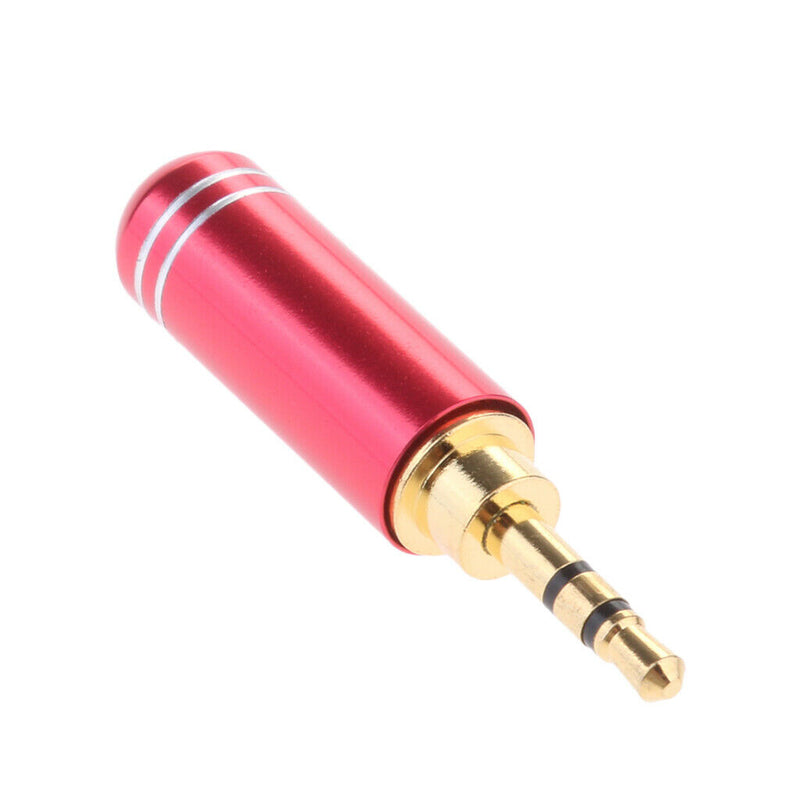 4Pieces 2.5mm Stereo Male Plug Jack Audio Adaptor Soldering Connector