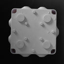 White ABS IP65 Waterproof Enclosure Square Junction Box 100x100x70mm M2C9