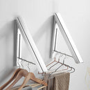 Invisible Clothes Hanger Folding Drying Rack Portable Retractable Space Tow