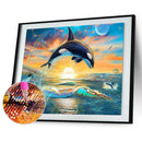 Dolphin 5D DIY Full Square Drill Diamond Painting Cross Stitch Kit (KF165) A