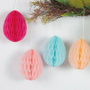 14PCS Easter Egg Silhouette Hanging Decorations - Honeycomb Hanging Paper BaF7O9