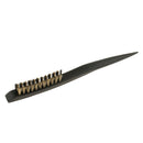Natural Wood Nylon Bristle Short Thick Hair Teasing Brush Comb Hairbrush