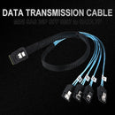 Internal Mini SAS SFF-8087 36P Host to 4 SATA 7P Target Forward Breakout Cables