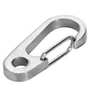 Titanium Ti TC4 Outdoor Key Carabiner Keyring Keychain Holder (Ti Color)