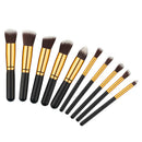 Hot 20 Pcs Pro Makeup Set + Hot 10 Pcs Powder Foundation Eyeshadow Brush A