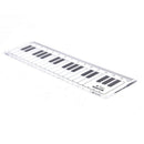 Creative Piano Keyboard Ruler 15cm 6in Musical  Black and White Plasti Gw