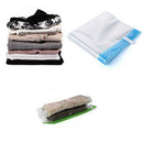 Roll up compression vacuum storage seal bag space saving for traveling JR