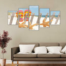 5pcs 5D DIY Full Drill Diamond Painting Beach Cross Stitch Kits Home Wall Decor