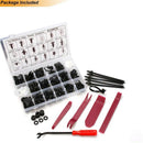 456Pcs Car Retainer Clips Plastic Fasteners Kit-Auto Push Pin Rivets Fasten V5L1