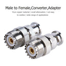 Q9 BNC Male to UHF Female RF Coaxial Coax Connector RF BNC-J/UHF-K Adapter