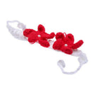 Baby Photo Props Infant Mermaid Red Crochet Knitting Costume Soft Adorable