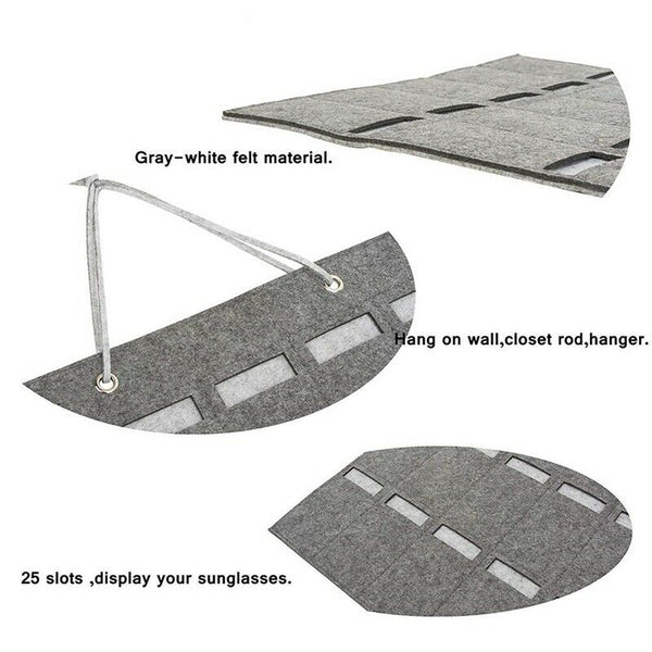 Glasses Organizer Sunglasses Organizer Storage Hanging Bag Sunglasses Eyegl T3W3