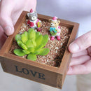 Rustic Natural Wooden Succulent Plant Flower Bed Pot Box  Garden Planter